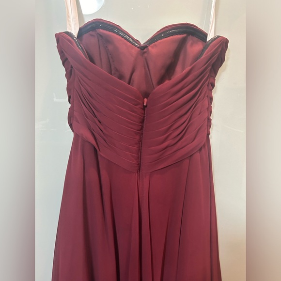 Azazie Ginette Cabernet Dress - Picture 4 of 8